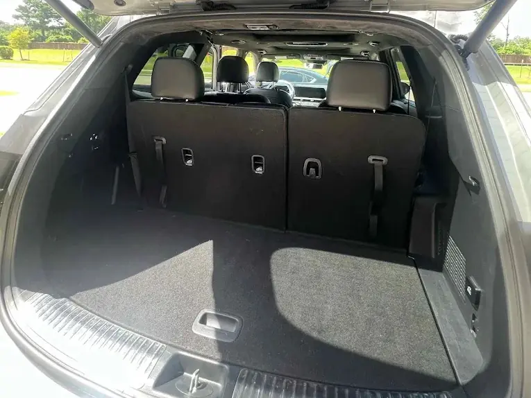 Spotless SUV cargo area and rear seats after a full interior deep clean by Impeccable Mobile Car Detailing in Los Angeles